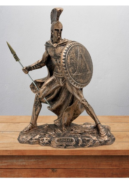 Leonidas Biblo 20 cm Mitolojik Kahraman Heykel Dekor Hediyelik Eşya