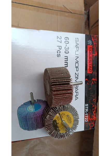 Pimli / Saplı Mop Zımpara (10 Adet)
