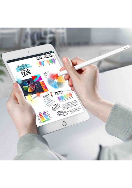 Apple Pencil 1-2 Nesil Usb-C Pro Ile Ulumlu Renkli Kalem Koruyuc Silikon Uçları 8 Adet