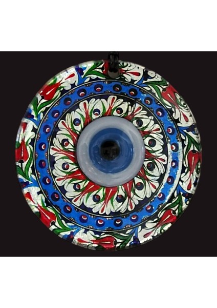 Lale Desenli Gümüş Rengi 12 Santimetre Füzyon Cam Duvar Süsü modelleri