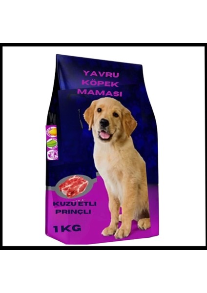 Uyguna-Yakala Yavru Köpek Maması Kuzu Etli Prinçli 1 KG-MA.016