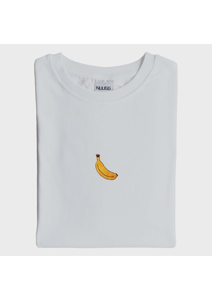 Muz Desenli Nakışlı Tişört | Enerjik ve Eğlenceli Tasarım modelleri