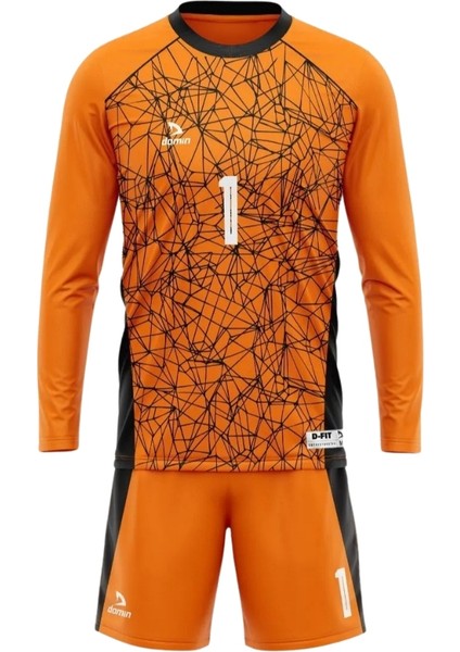 Çocuk ve Yetişkin Uzun Kol Turuncu Maç Futbol Kaleci Forması Goalkeeper Jersey Gk DMN225439 fiyatları
