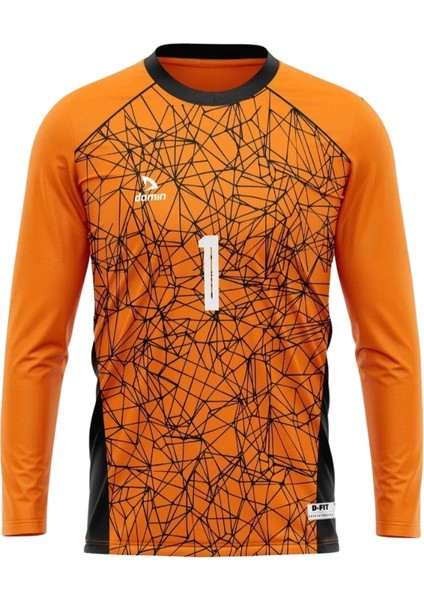 Çocuk ve Yetişkin Uzun Kol Turuncu Maç Futbol Kaleci Forması Goalkeeper Jersey Gk DMN225439 modelleri