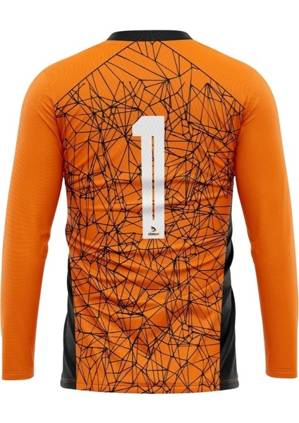 Çocuk ve Yetişkin Uzun Kol Turuncu Maç Futbol Kaleci Forması Goalkeeper Jersey Gk DMN225439 fırsatları