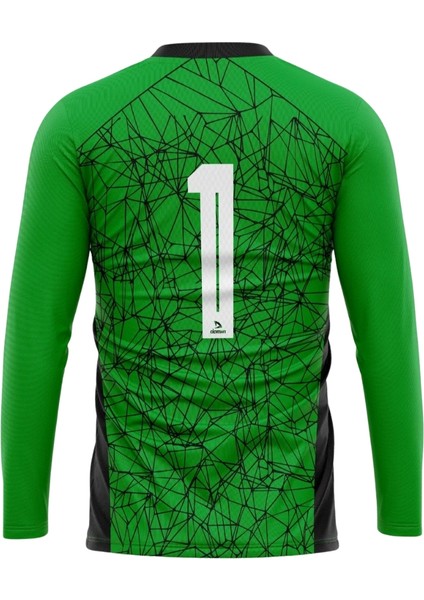 Erkek Uzun Kol Yeşil Maç Futbol Kaleci Forması Goalkeeper Jersey Gk TYC83E7B5A55B23D08