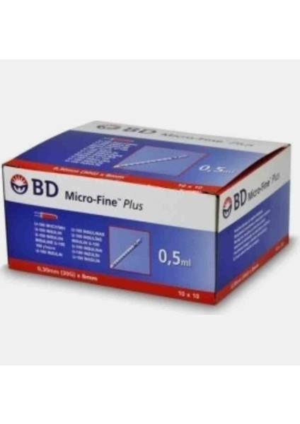 Süper Insülin Enjektör 0.5 Micro Fine 100 Adet