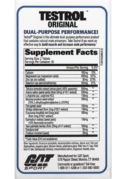 Gat Testrol Test Booster 60 Tablets fiyatları
