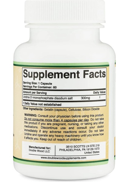 Uridine Monophosphate (Choline Enhancer, Beginner Nootropic) Tr Tek Y Satıcısı Ozelsporcugıdaları'dır 60 Capsul. 3737