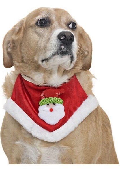 Küçük Orta ve Büyük Irk Köpekler Için Santa Bandana