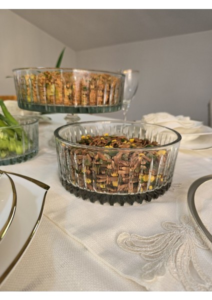 Kesme Kristal Cam Salata Kasesi Seti 3 Lü fiyatları