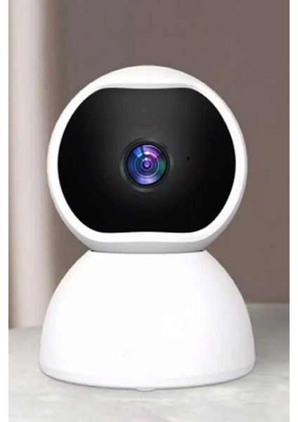 Tavana Duvara Sabitlenebilir Masaüstü Kullanılabilir Ip Kamera 360 Derece Dönen Wıfı Güvenlik Kamera