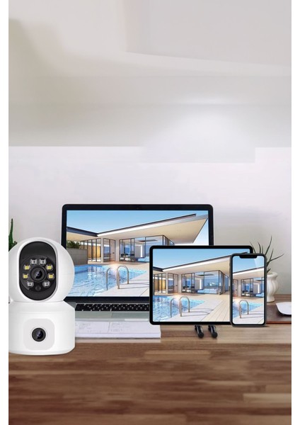 320 Derece Dönebilen Wifi Bağlantılı Uzaktan Izlenebilir Güvenlik Kamerası Ip Kamera Güvenlik indirimleri