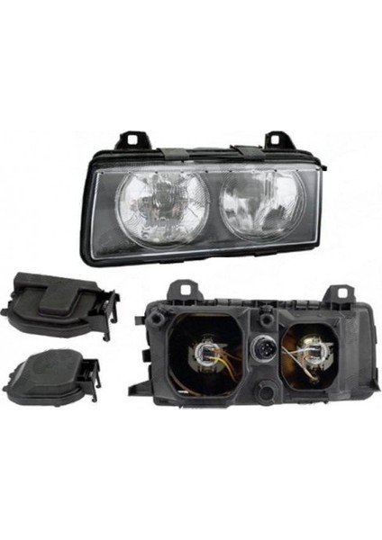 Bmw Uyumlu E36 H7 Sol Far Marelli 63128363495