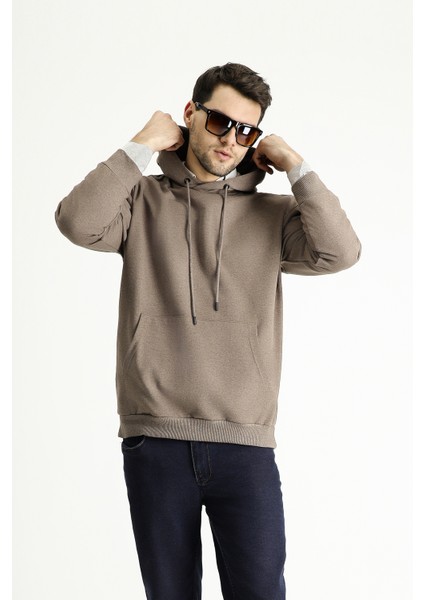 Kapüşonlu Oversize Pamuklu Sweatshirt