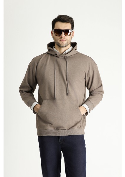 Kapüşonlu Oversize Pamuklu Sweatshirt