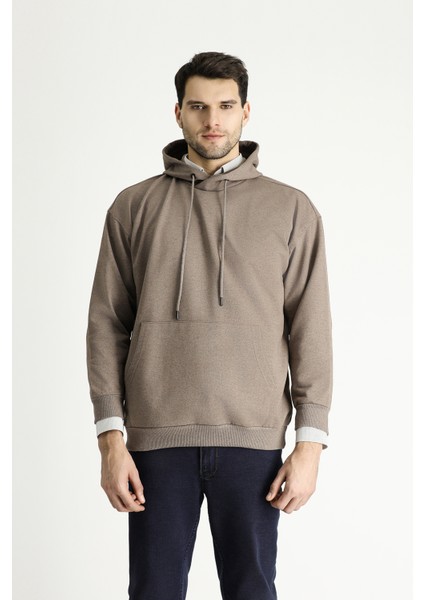 Kapüşonlu Oversize Pamuklu Sweatshirt