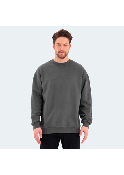 VADIK Erkek Oversize Sweatshirt Haki
