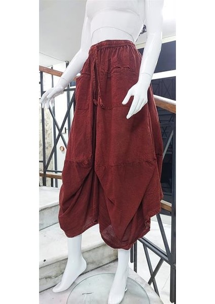 Hint Etnik Cepli Taşlanmış Şalvar Etek (95 Cm) modelleri