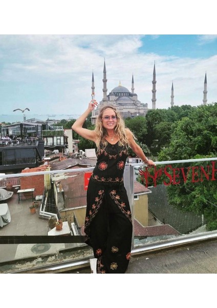 Otantik Nakış Işlemeli Harem Şalvar Pantolon Buluz Takım fiyatları