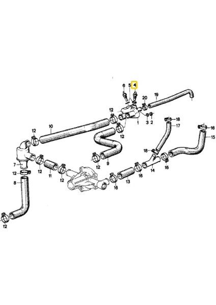Bmw Uyumlu M10-20-40-42-43-50-51 Motor Hella Hararet Müşürü 12621710512 modelleri
