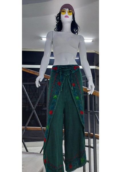 Otantik Nakış İşlemeli Harem Şalvar Pantolon (100 CM)