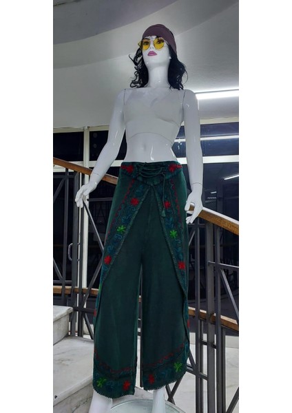 Otantik Nakış İşlemeli Harem Şalvar Pantolon (100 CM)