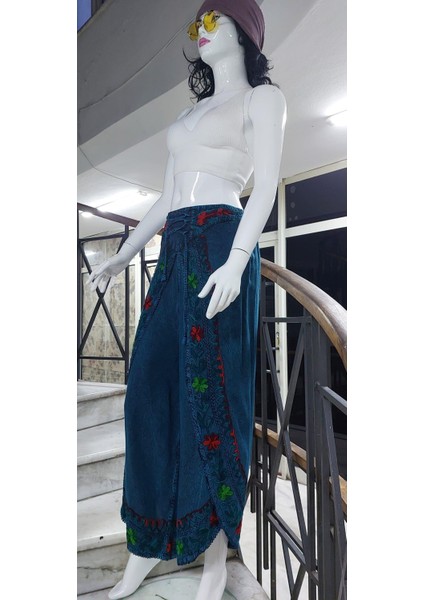 Otantik Nakış İşlemeli Harem Şalvar Pantolon (100 CM)