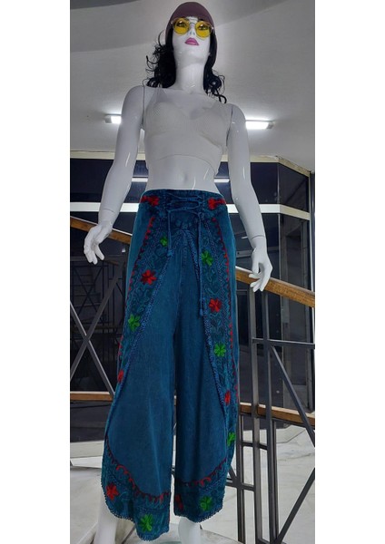 Otantik Nakış İşlemeli Harem Şalvar Pantolon (100 CM)