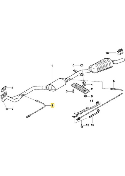 Bmw M43 M44 ve M62 Uyumlu Motor Bosch Oksijen Sensörü 11781247406 fiyatları