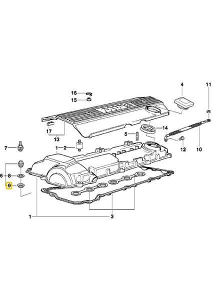 Bmw Uyumlu Febi Külbüratör Kapağı Somun Contası 11121437395 modelleri