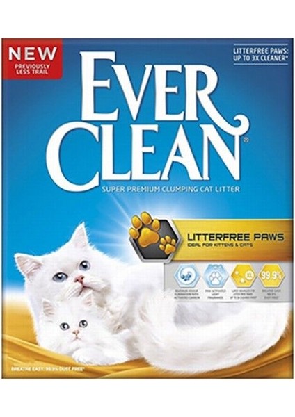 Ever Clean Litterfree Paws Patilere Yapışmayan Topaklanan Kedi Kumu 2X10 Lt - Petshopundan