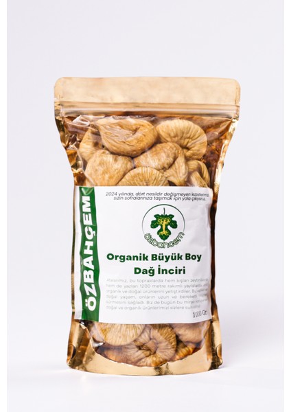 Özbahcem Organik Büyük Boy Kuru Incir (36-40 Kalibre) 1 kg