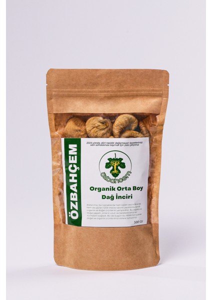 Özbahcem Organik Küçük Boy Kuru Incir (61-65 Kalibre) 500 gr