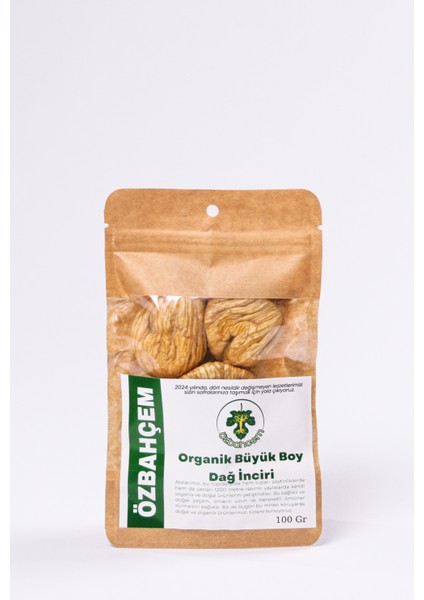 Özbahcem Organik Büyük Kuru Incir (36-40 Kalibre) 100 gr