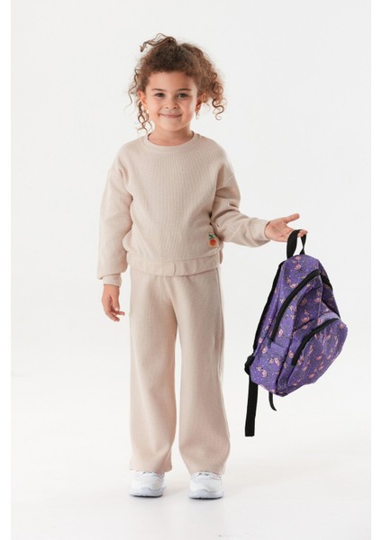 Flamingo Desenli Unisex Okul Çantası