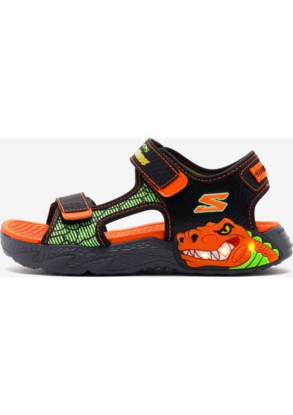 S-Lights: Creature-Splash Büyük Erkek Çocuk Gri Işıklı Sandalet 400614l Ccbl