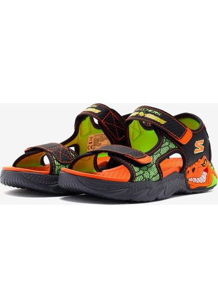 S-Lights: Creature-Splash Büyük Erkek Çocuk Gri Işıklı Sandalet 400614l Ccbl