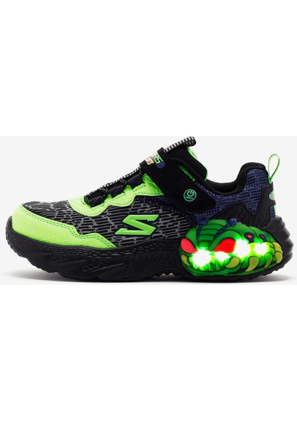 Creature - Lights Büyük Erkek Çocuk Siyah Işıklı Spor Ayakkabı 400617L Bklm