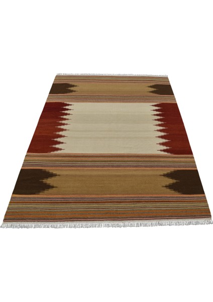 Yeni El Dokuma Özel Tasarım Modern Seçkin Yün Kilim 5438