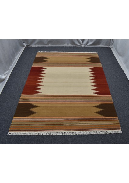 Yeni El Dokuma Özel Tasarım Modern Seçkin Yün Kilim 5438