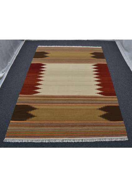 Yeni El Dokuma Özel Tasarım Modern Seçkin Yün Kilim 5438