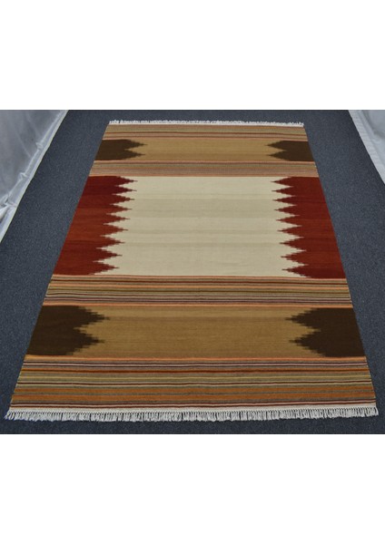 Yeni El Dokuma Özel Tasarım Modern Seçkin Yün Kilim 5438