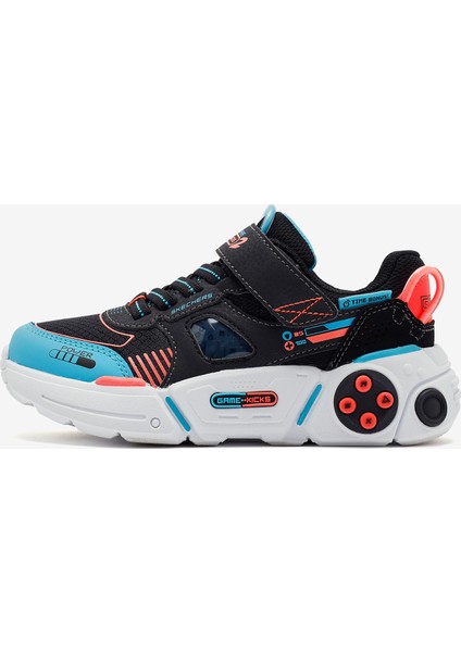 Gametronix 2.0 Büyük Erkek Çocuk Siyah Spor Ayakkabı 402270L Bkmt
