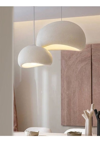 Beton Aviz Beton Sarkıt Avize 40-50 cm Wabi Sabi Pendant Lamb