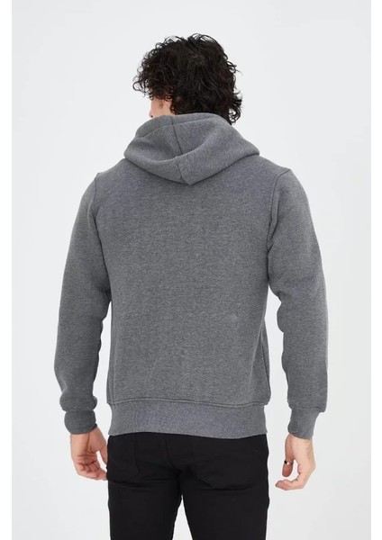 By Kea Tam Fermuarlı Kapşonlu Sweatshirt - Füme fiyatları