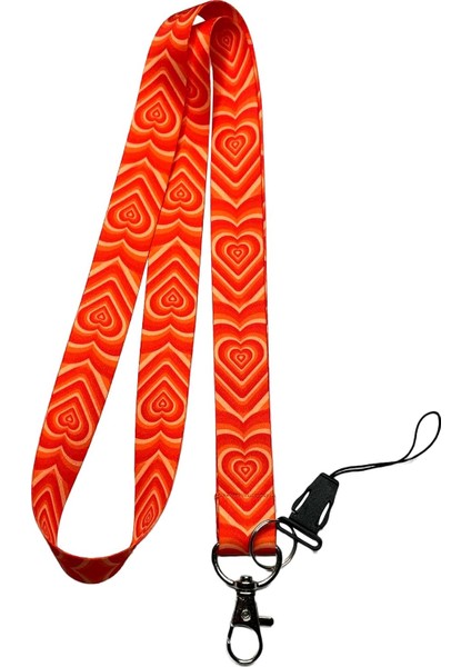 Kalp Efekt Boyun Ipi ve Telefon Askısı Lanyard