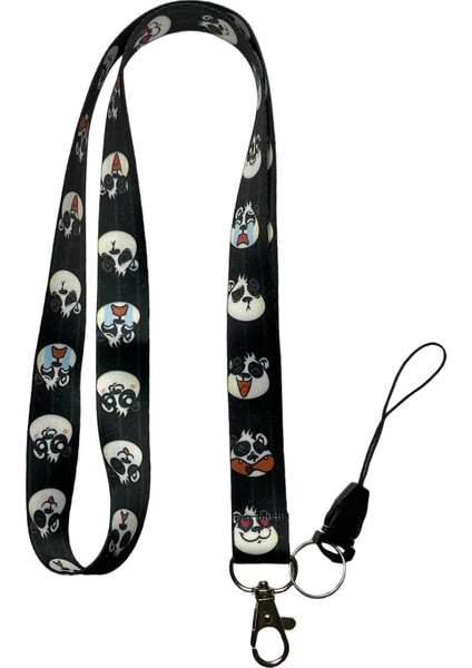 Çılgın Panda Boyun Ipi ve Telefon Askısı Lanyard