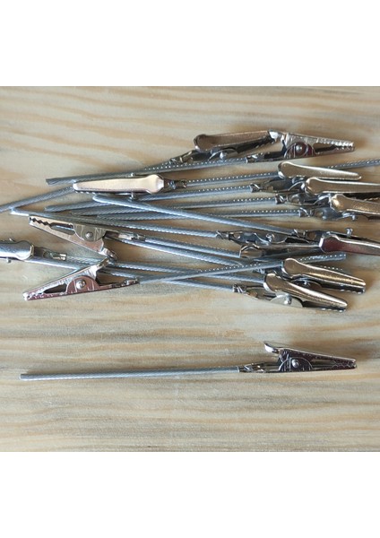 10 Adet Timsah Ağzı Notluk - Not Tutucu - Klips - Metal Notluk (10 Cm)