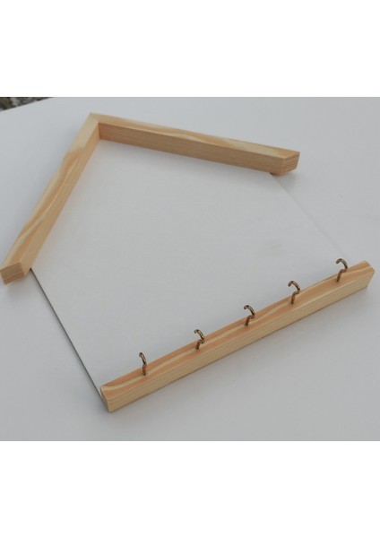 25 x 30 cm Ahşap Çerçeveli Boyanabilir Açık Anahtarlık Panosu Beyaz fiyatları